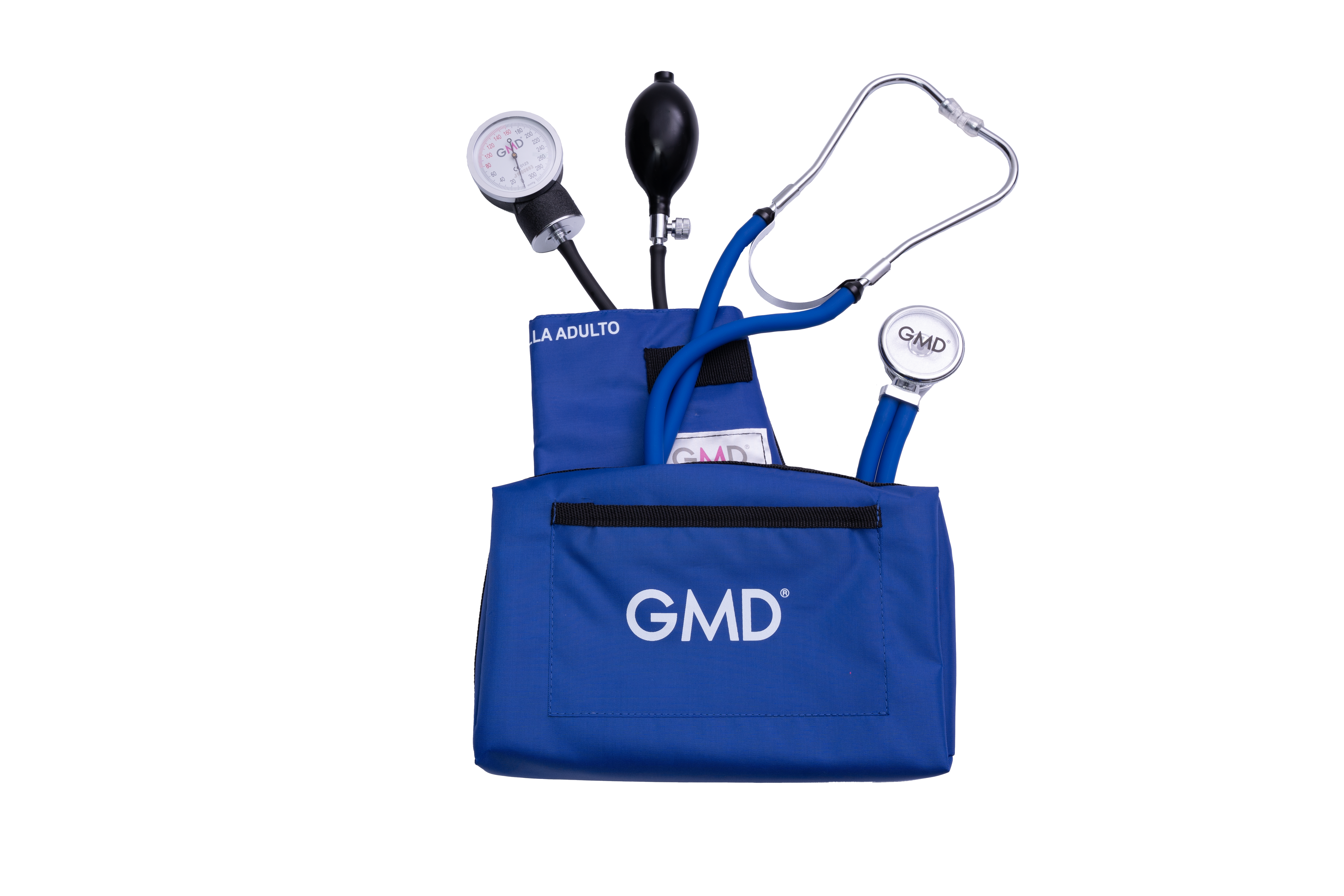 KIT DE TENSIÓMETRO Y FONENDOSCOPIO RAPPAPORT CON ESTUCHE COLORS GMD