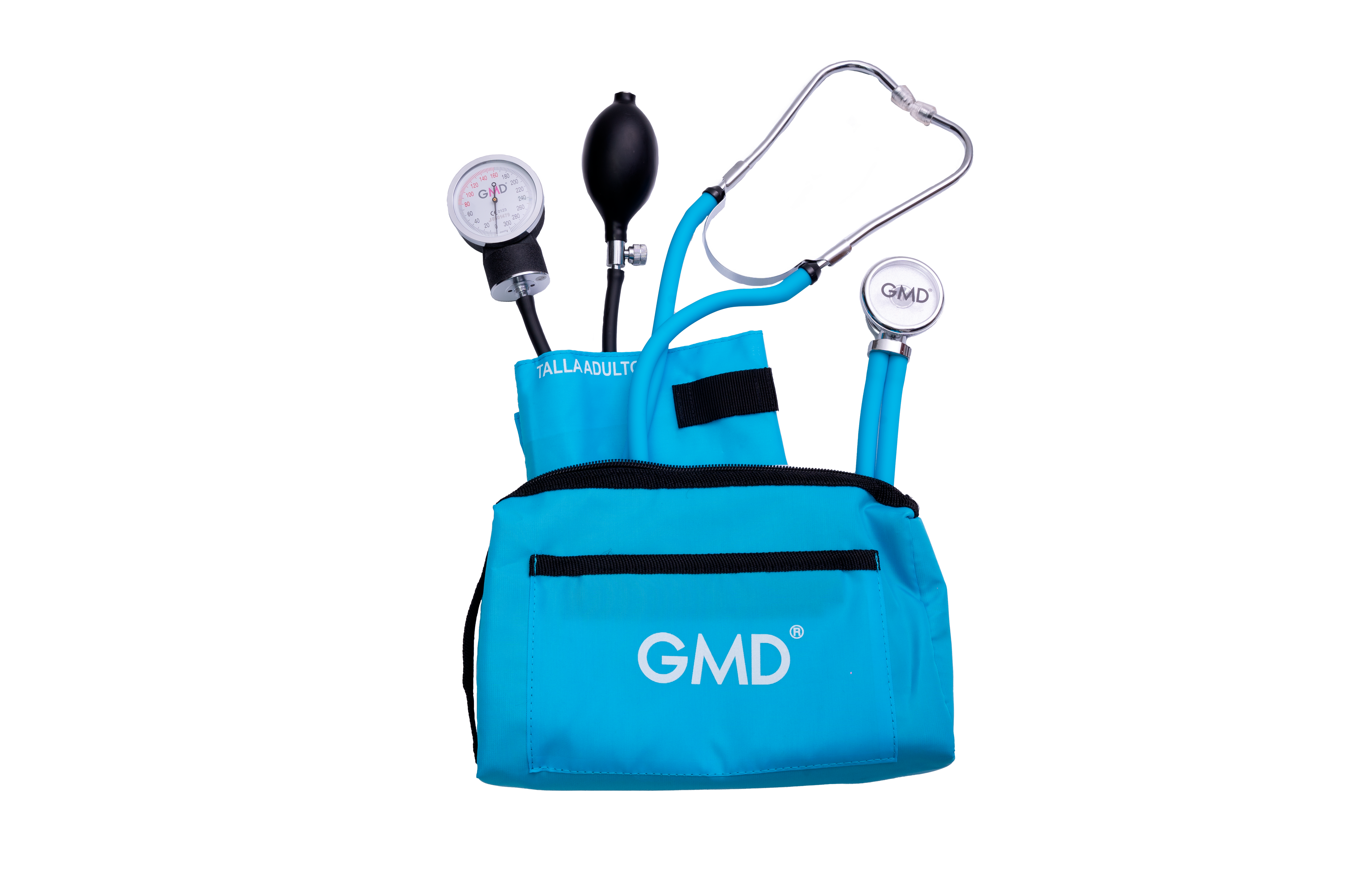 KIT DE TENSIÓMETRO Y FONENDOSCOPIO RAPPAPORT CON ESTUCHE COLORS GMD