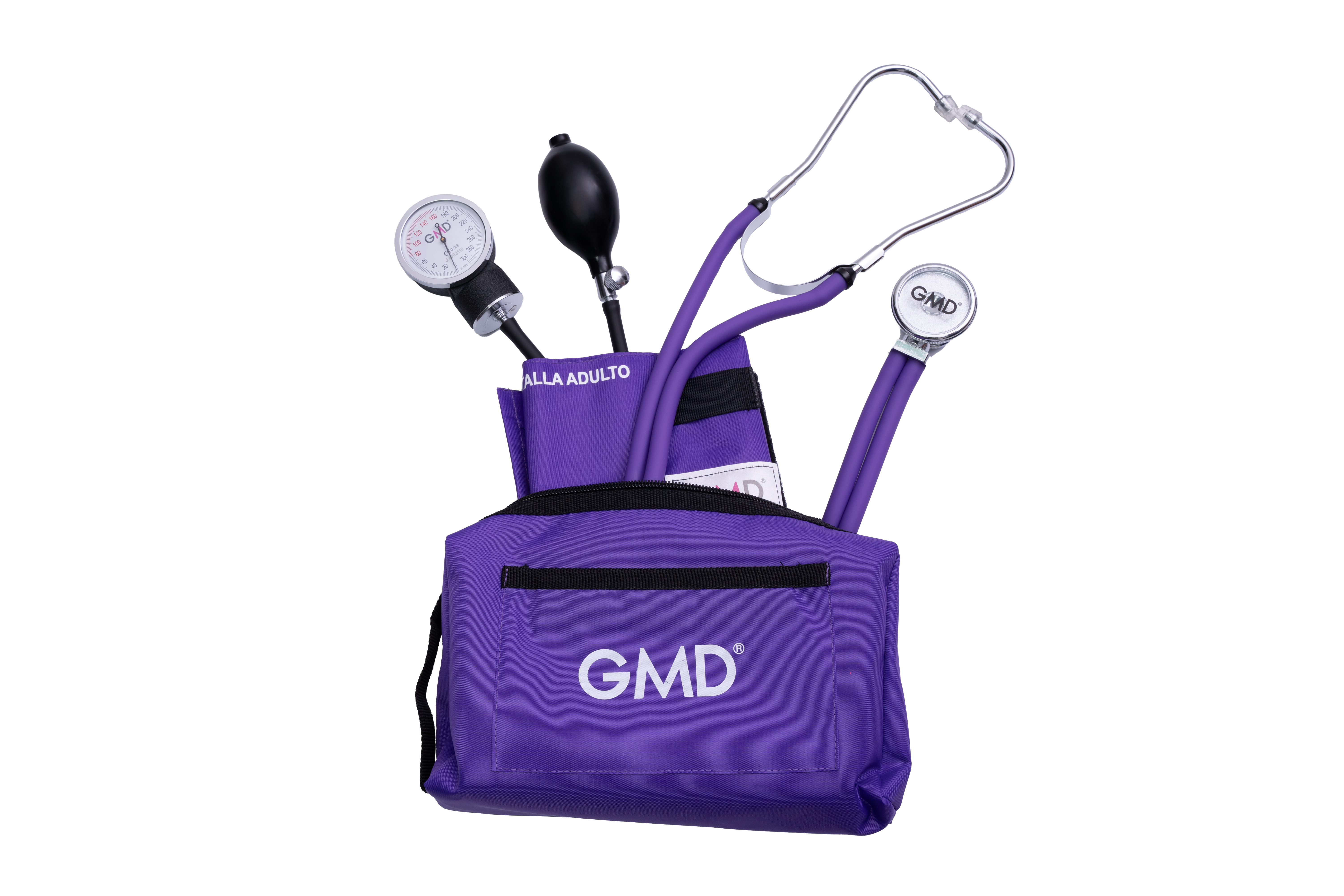 KIT DE TENSIÓMETRO Y FONENDOSCOPIO RAPPAPORT CON ESTUCHE COLORS GMD