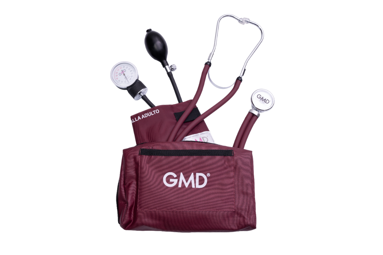 KIT DE TENSIÓMETRO Y FONENDOSCOPIO RAPPAPORT CON ESTUCHE COLORS GMD