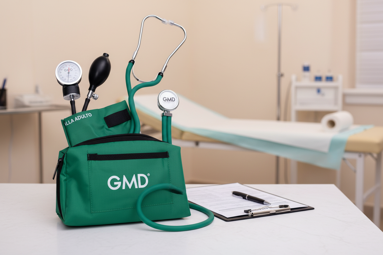 KIT DE TENSIÓMETRO Y FONENDOSCOPIO RAPPAPORT CON ESTUCHE COLORS GMD